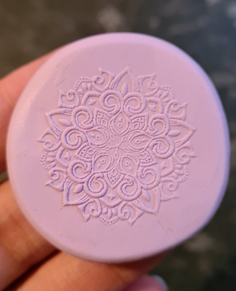 Acrylic Embossing Disc / Metal Clay / Texture Tile / Texture / Etsy UK