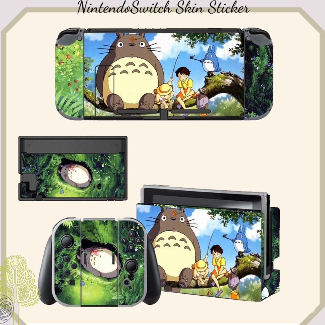 Studio Ghibli Anime Nintendo Switch Skin Sticker Etsy