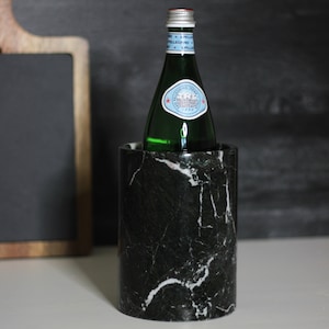 Marble Wine Chiller | Marble Wine Cooler Bucket Wine & Champagne Cooler | Bottle Cooler for Parties and Dinners
