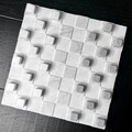 Handcrafted Marble Checkers Board Set | 12-Inch Stone Game