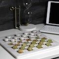 Vintage Marble Checkers Set | 12 inch Handmade Checkers Set with Storage Case | Luxury Gifts, Gifts for him, Christmas Gifts, Gifts for boss