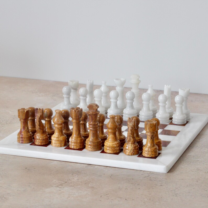 Green Onyx Marble Chess Set | Unique Handcrafted Marble Chess Set | Best Selling Chess Set | Unique Gifts for Him | Christmas Gifts for Him