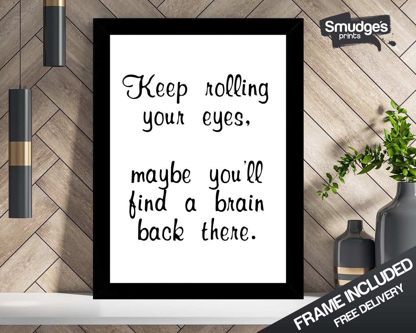 Funny A4 Framed Print // Wall Art // Minimalist // Gift // Etsy