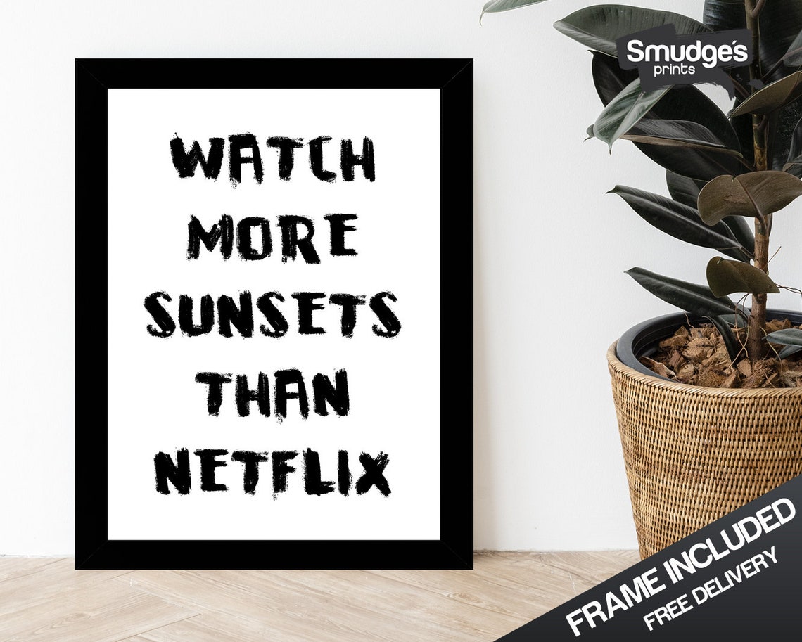 Inspirational A4 Framed Print // Wall Art // Minimalist // Etsy