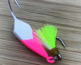 Pompano Jigs With Teasers / 5 Pack Different Color Options 