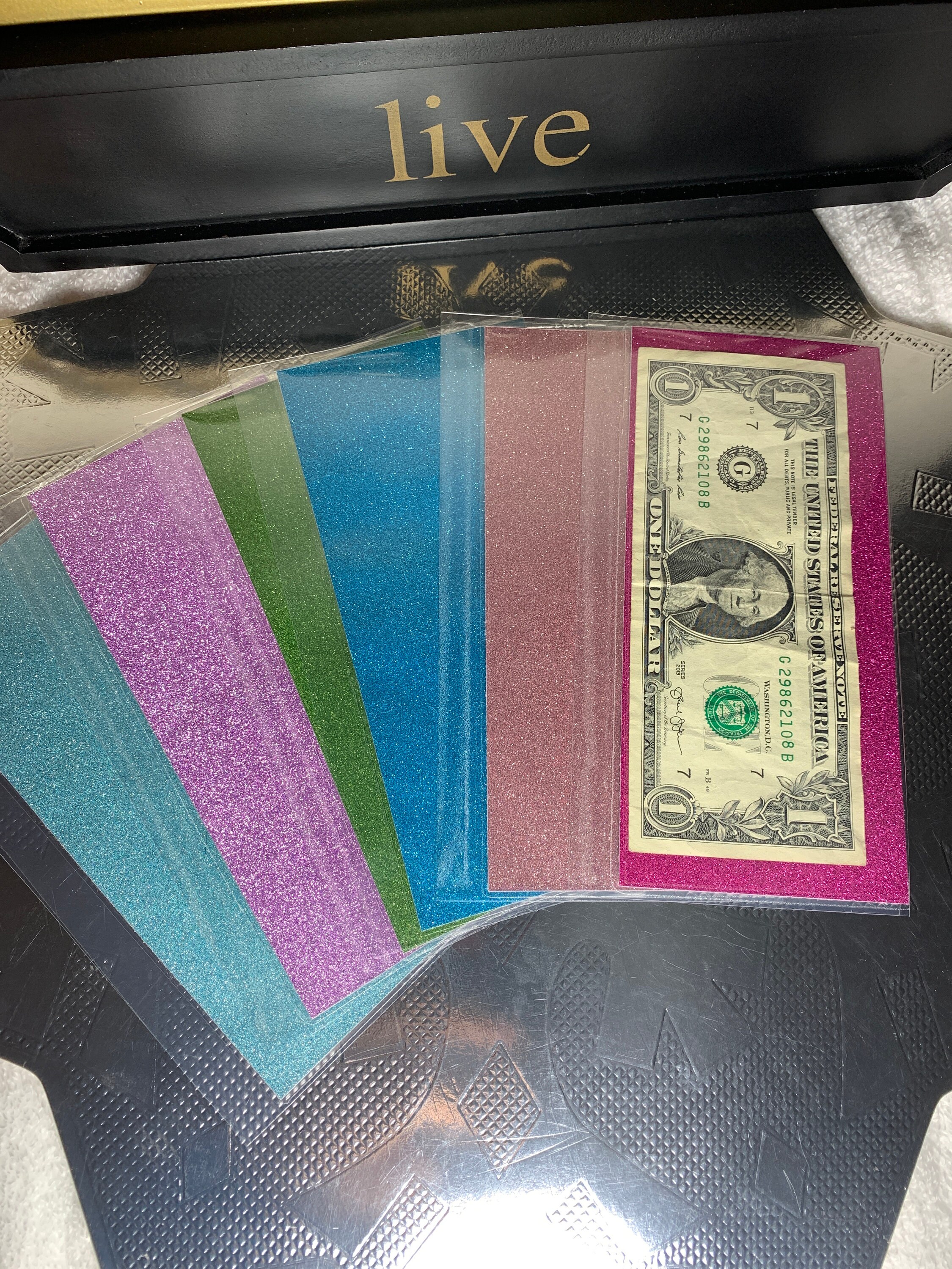 Jot Glitter Cash Envelopes Etsy