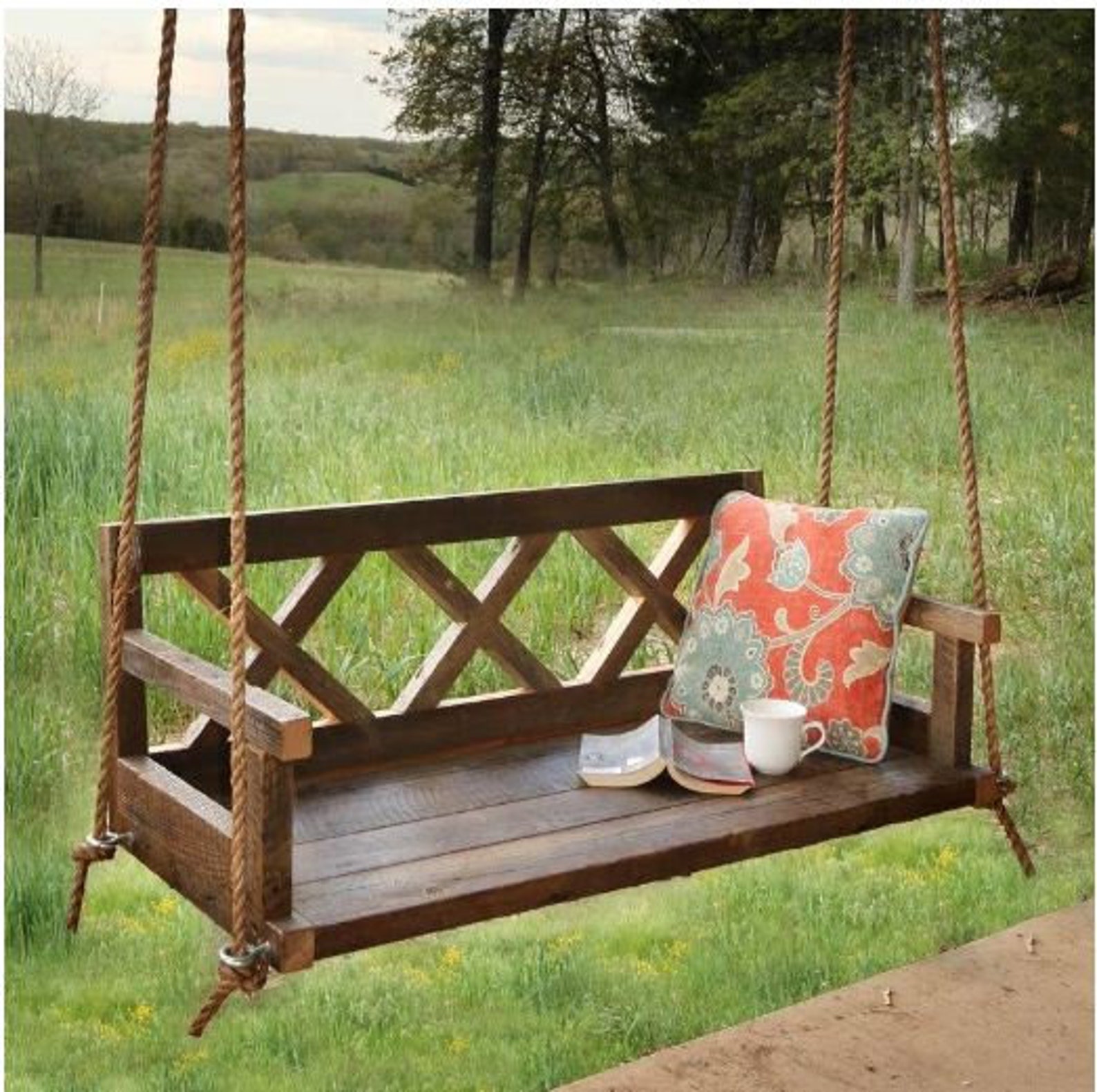 Swing de jardín cama oscilante de madera cama oscilante de | Etsy