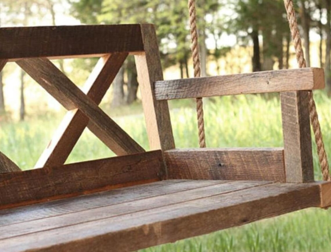 Swing de jardín cama oscilante de madera cama oscilante de | Etsy