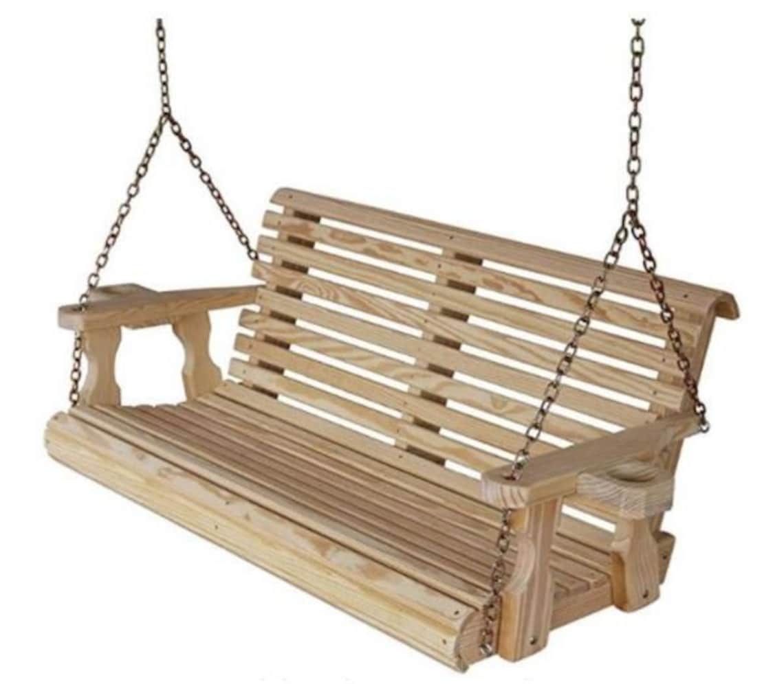 Hängende Schaukel Holz Schaukel hängen Schaukel für Garten Etsy