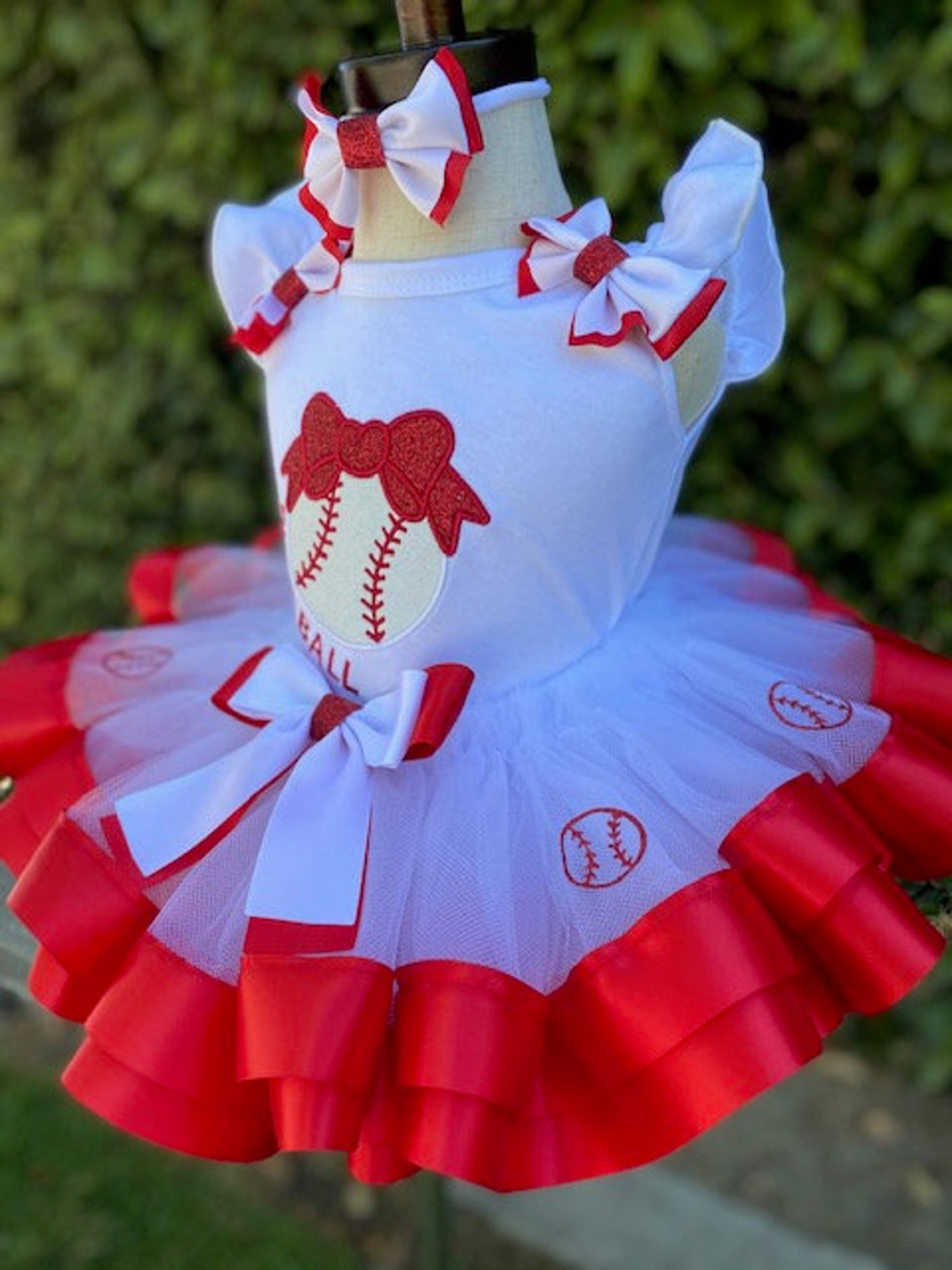 Baseball Softball Little Girls Tutu Set. Cheerleader Support Etsy