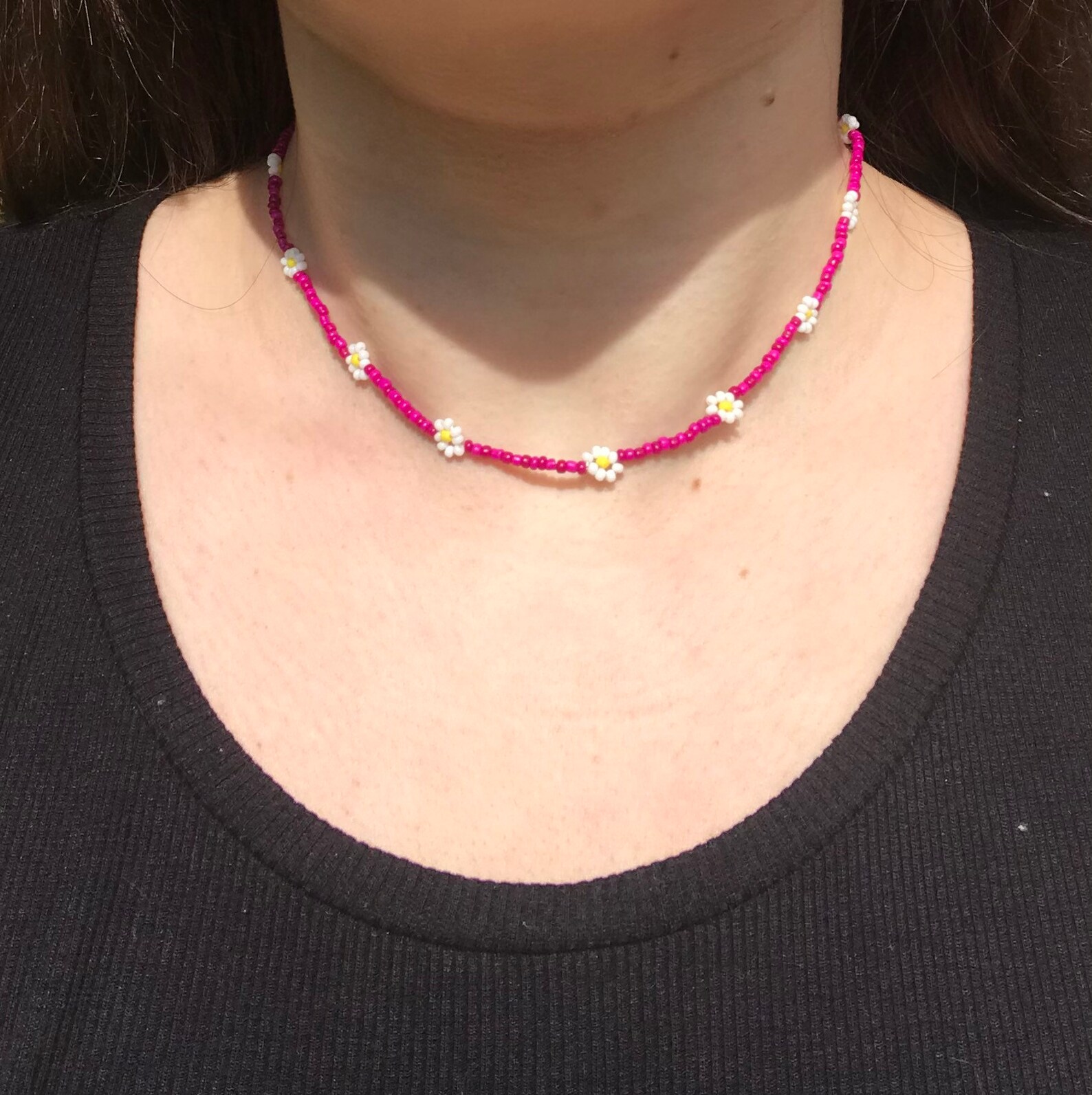 Colorful chains with flowers Etsy