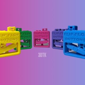 Flip Flop Button Fidget Toy {3D-geprint}