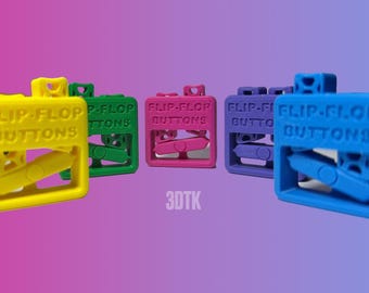 Flip Flop Button Fidget Toy {3D Printed}