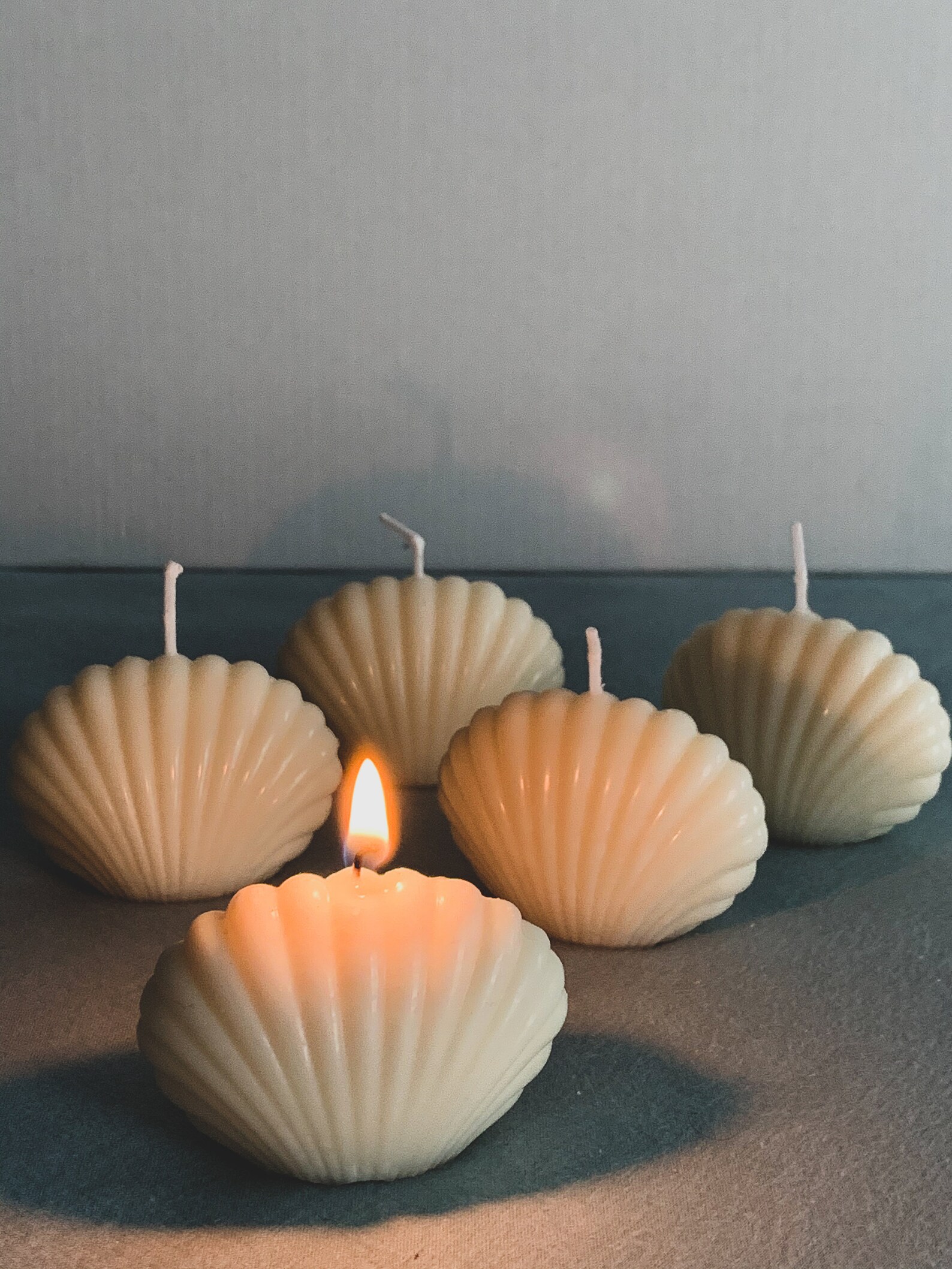 Buy Handmade Body Shape Soya Wax Candles Set Couple and Shell LOVE