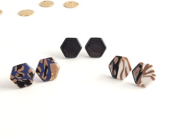 Clay earrings / Mini stud packs / Statement earrings / Handmade earrings / Lightweight / Hypoallergenic / Gift for Her