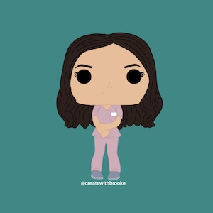 Jo Wilson In Pink Scrubs Custom Figurine