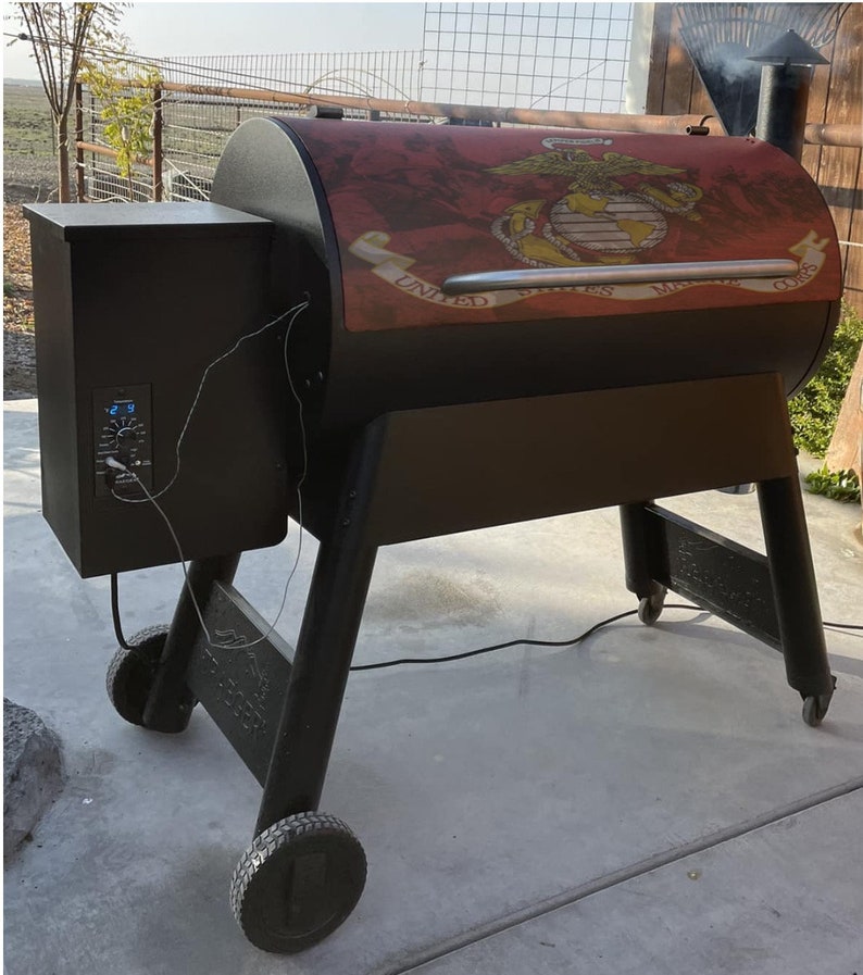 Custom Vinyl Smoker/grill Lid Wraps. Traeger Recteq Pitboss Etsy