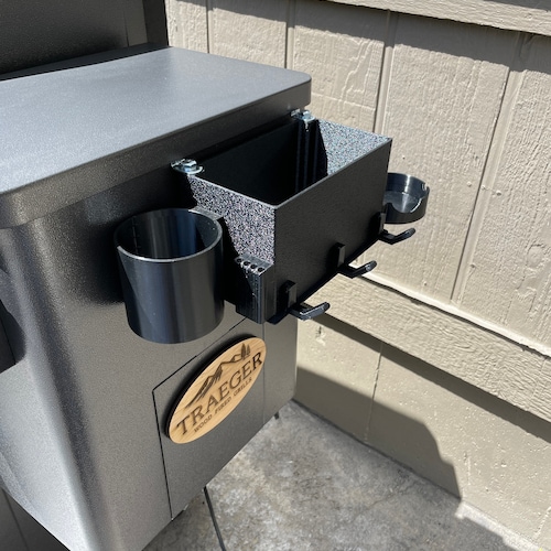 Pellet Smoker Storage Basket W/accessories for Traeger Pellet Etsy