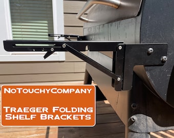 Traeger Folding Shelf Brackets for Ironwood, Pro Series, Tailgater, Fremont, Century, Texas Elite  - BRACKETS ONLY