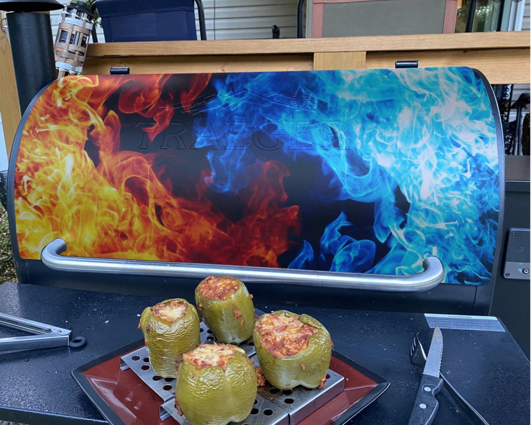 Custom Vinyl Smoker/grill Lid Wraps. Traeger, Recteq, Pitboss