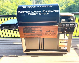 Traeger Timberline XL, Ironwood XL, Timberline, WoodRidge, and Ironwood (v2) Custom Folding Shelf. Traeger Replacement Shelf.