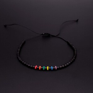 Fundraising For A Cause 2-Pack LGBTQ Rainbow Stretch Bracelets – Sterling Silver Plated Charm, Adjustable Fit - View #6