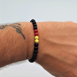 Galatasaray Hematite natural stone bracelet , Natural stone bracelet , Hematite bracelet , Roman bracelet , Unique , Fan bracelet