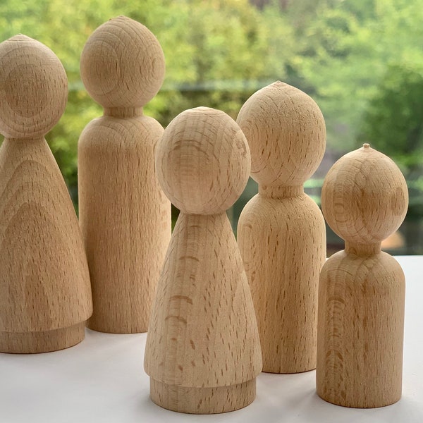 Jeu en bois, personnage en bois - Fabriquée en France - Loisir créatif - Montessori -