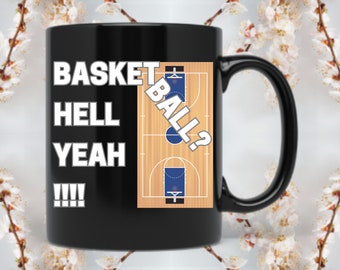 Basketball NBA Fan and Coffee Lover Mug | Basketball player gift for Men | Basketball coach gift | Basketball gift for boyfriend