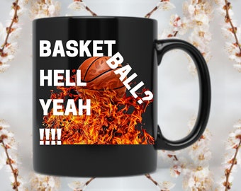 Basketball NBA Fan and Coffee Lover Mug | Basketball player gift for Men | Basketball coach gift | Basketball gift for boyfriend