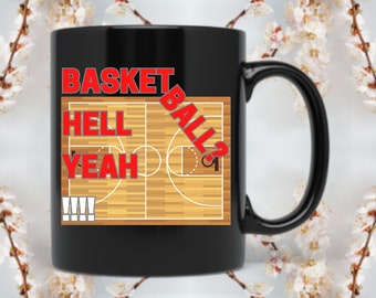 Basketball NBA Fan and Coffee Lover Mug | Basketball player gift for Men | Basketball coach gift | Basketball gift for boyfriend