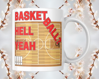 Basketball NBA Fan and Coffee Lover Mug | Basketball player gift for Men | Basketball coach gift | Basketball gift for boyfriend