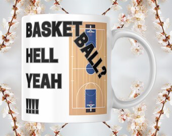 Basketball NBA Fan and Coffee Lover Mug | Basketball player gift for Men | Basketball coach gift | Basketball gift for boyfriend