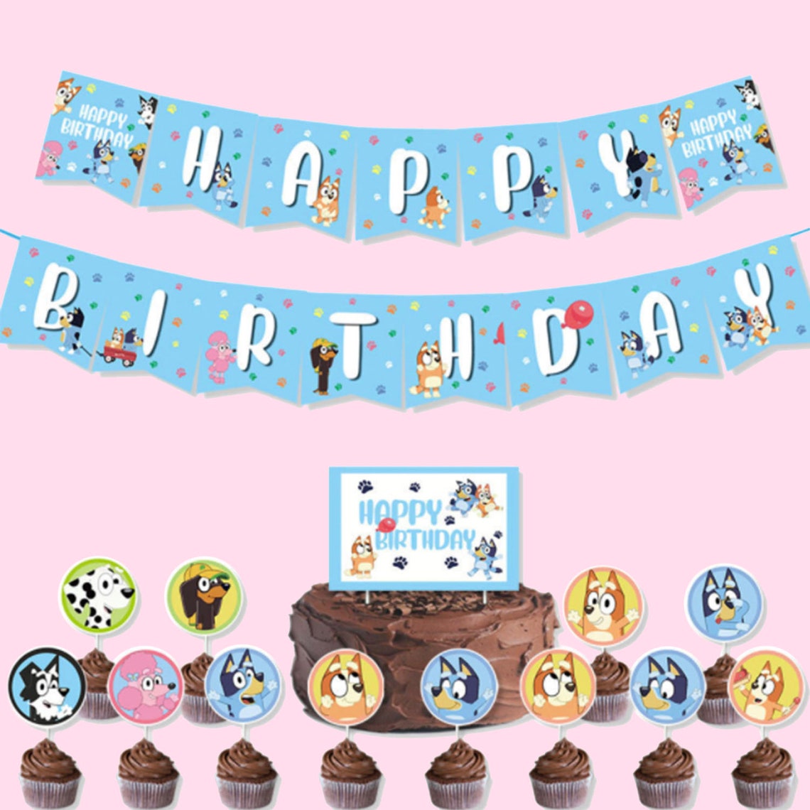 Balloon Suit Bingo Bluey Birthday Party Supplies and Party Etsy