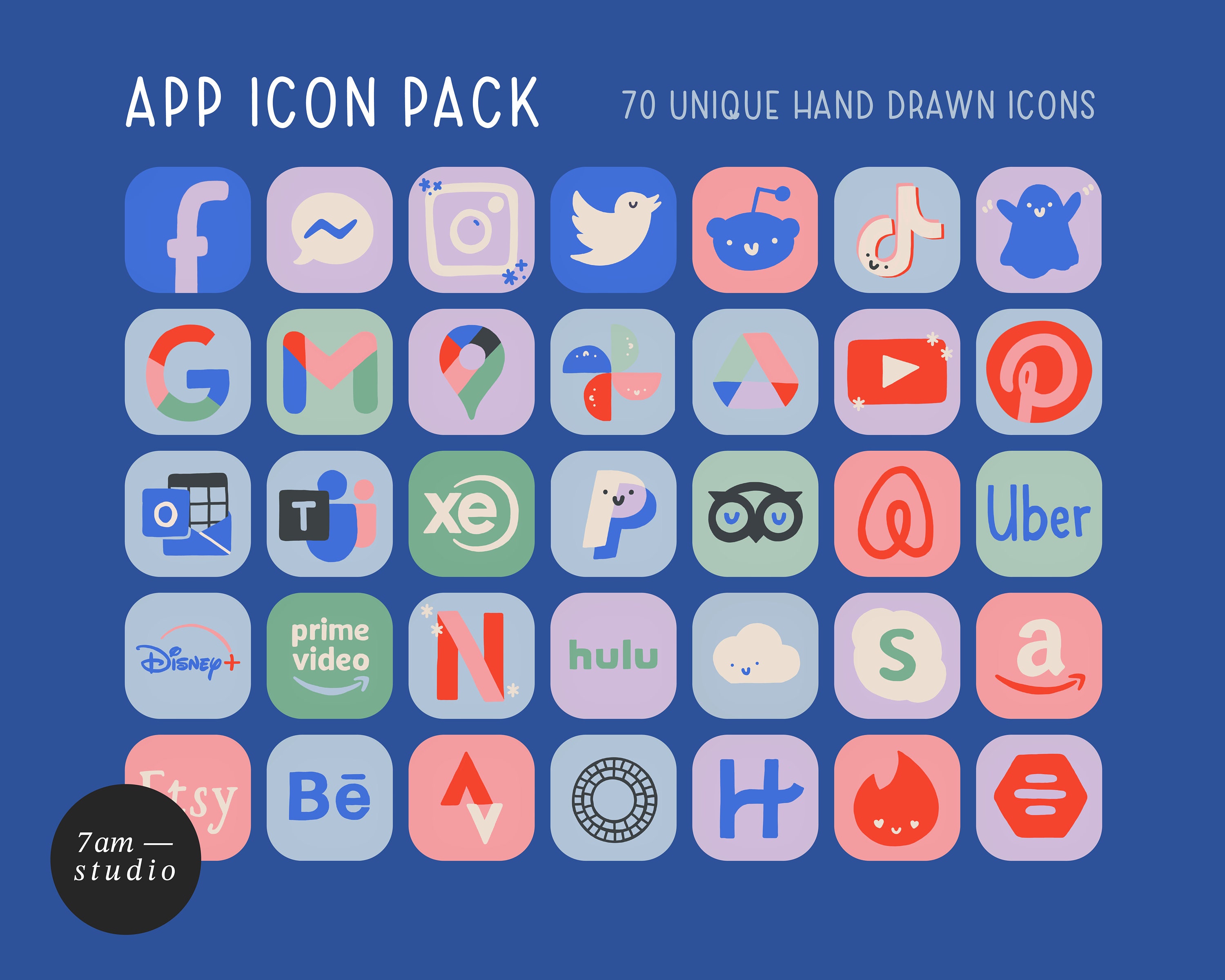 APP ICON PACK — Cute Ios Icons, App Icon Bundle, Ios 18 Icon Set ...