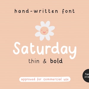 handgeschriebene SCHRIFTART — sans serif Schrift, Handschriftzug, Schriftzug, Druck und Web, alle Mützen, neutral, niedlich — .otf .ttf Datei, kommerzielle Nutzung