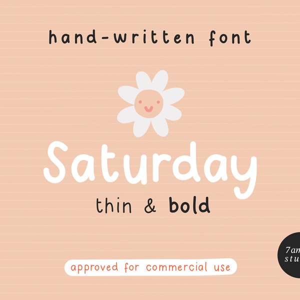 hand written FONT  — sans serif typeface, hand lettering, script, print and web, all caps, neutral, cute —  .otf .ttf file, commercial use