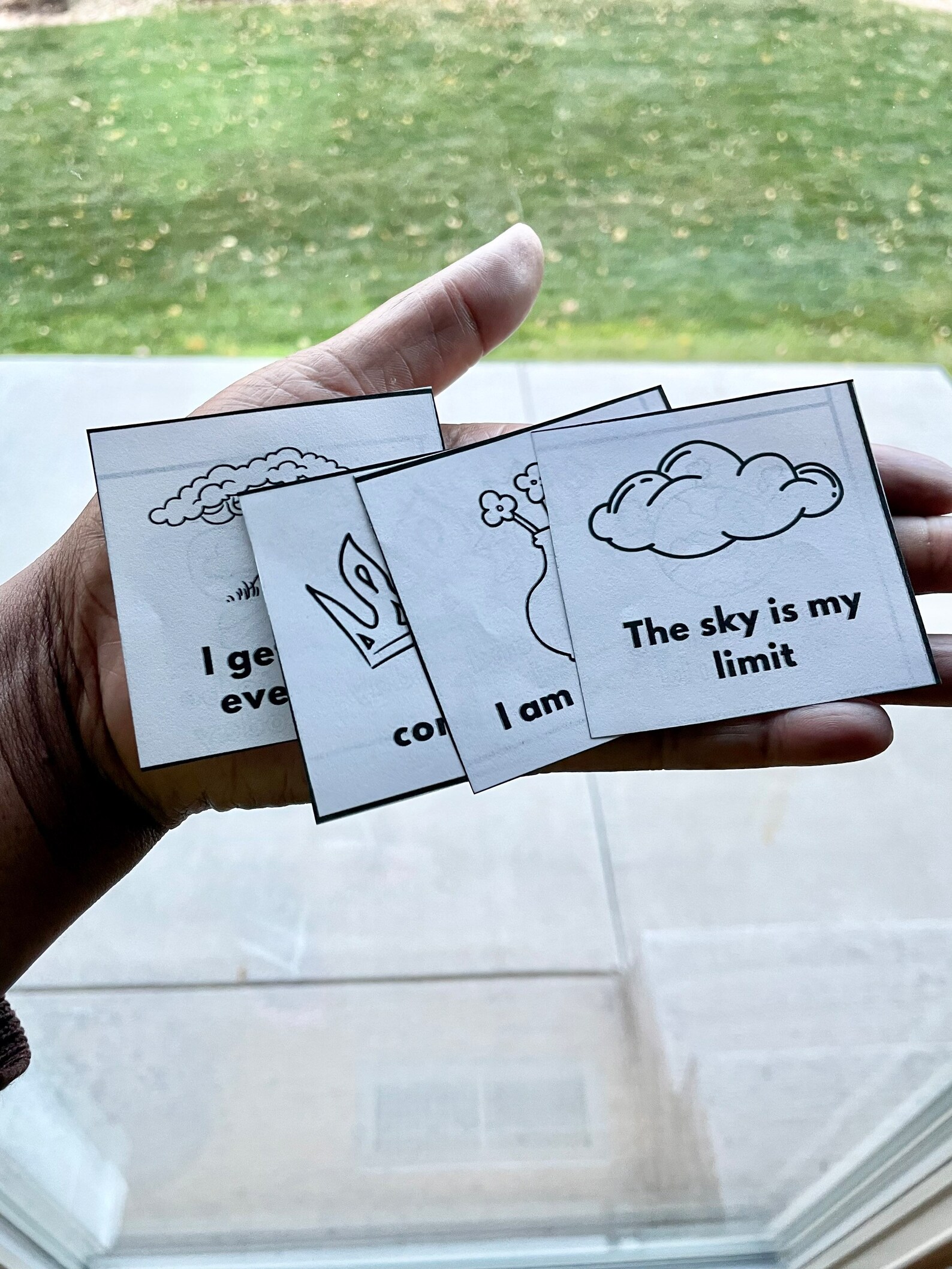 Affirmation Cards Printable for Kids, 60 Mini Kindness Cards to Color ...
