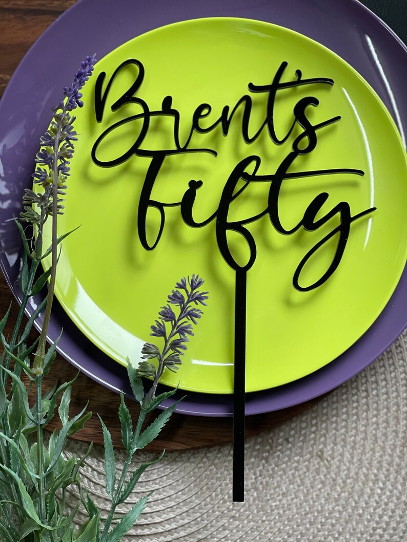 Personalised Cake Topper Custom Cake Topper Acrylic Topper Etsy Australia