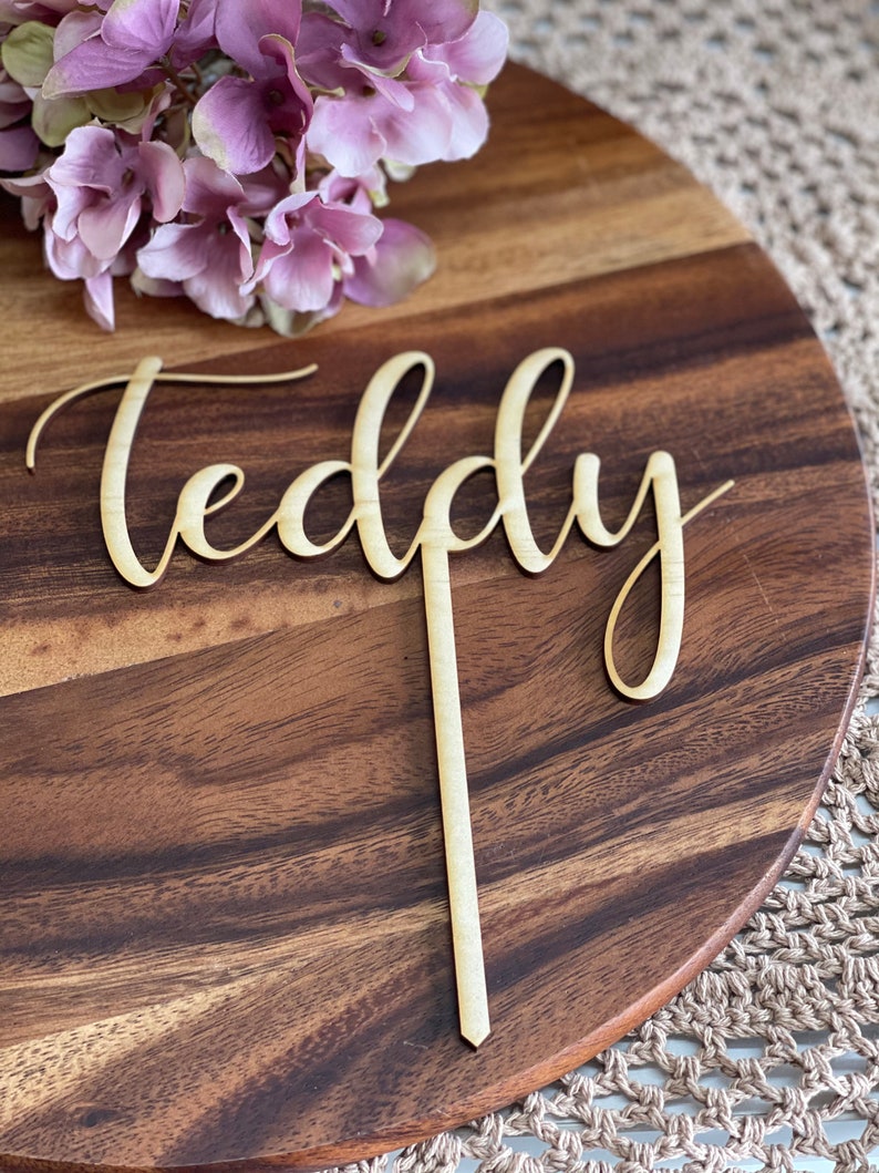 Personalised Cake Topper Custom Cake Topper Acrylic Topper Etsy Australia