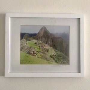 Framed Machu Picchu Photograph - Original Photograph, Peruvian Landscape