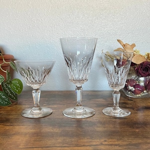 Vintage Baccarat Kristallgläser - Crystal Stemware, Carcassonne, Fine Dining