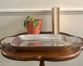 Vintage Nambe Serving Platter Nambe 214, Mid-century Modern