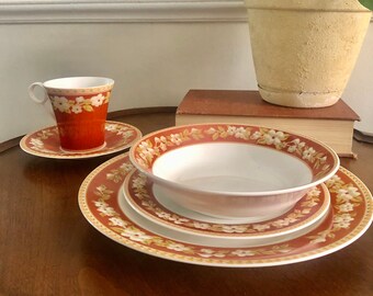 Vintage Haeng Nam elegant benporslinsset - Koreanskt porslin, fint porslin, benporslin