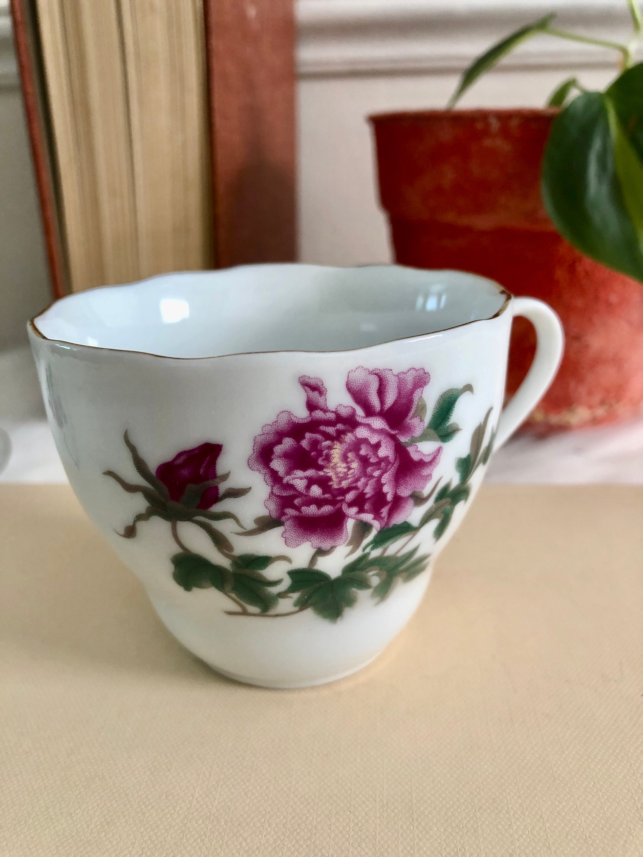 Vintage China Tea Cup & Saucer China 999 High Tea Floral Etsy