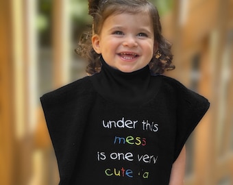 Personalized High Neck Cotton Towel Bib – Plush Absorbent Baby Shower Gift