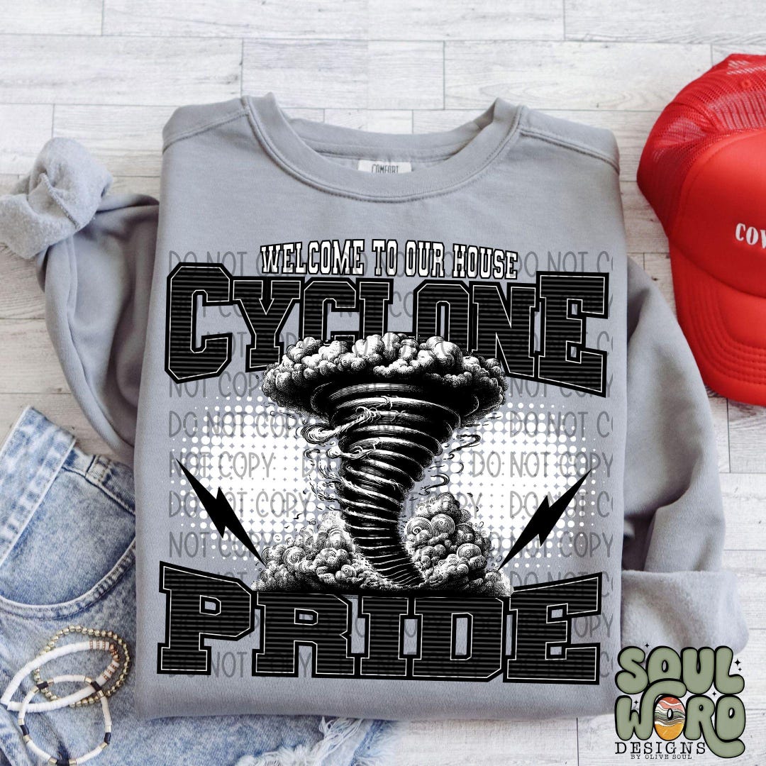 Welcome to Our House Cyclone Pride Sublimation Design, Sports ...