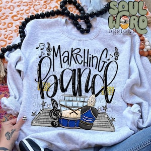 Marching Band Royal Blue Sublimation Design, Sports/Marching Band Sublimation, PNG, Original Design