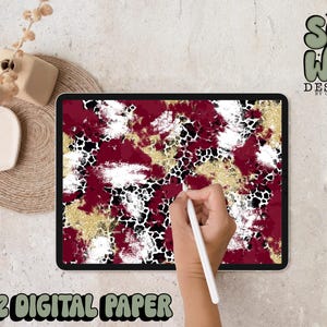 Carta digitale con pennellate di mashup di glitter marrone/oro, carta digitale 12"x12" per sublimazione, PNG, design originale