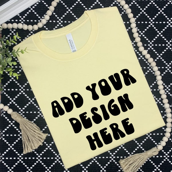 French Vanilla Bella Canvas Mockup - Etsy